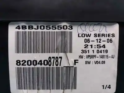 İkinci el araba yedek parçası enstrüman paneli için renault megane ii berlina 5p 1.5 dci diesel oem iam referansları 8200408787 4bbj055503 8200408787f