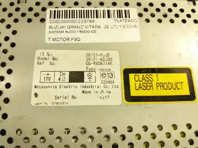 Gebrauchtes Autoersatzteil AUDIOSYSTEM / RADIO-CD zum SUZUKI GRAND VITARA 3 PUERTAS SQ (GT)  OEM-IAM-Referenzen 3910165JD 3910165JD0 