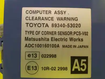 Second-hand car spare part electronic module for lexus is 200 (ds2/is2) d-cat oem iam references 8934053020  