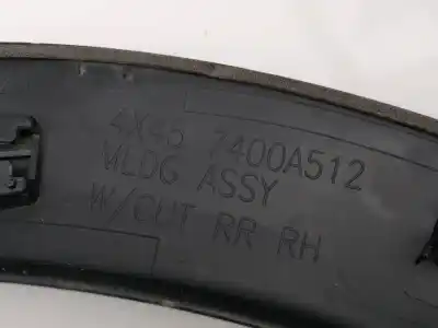 Second-hand car spare part right rear winglet for mitsubishi eclipse cross intro edition 2wd oem iam references 7400a512  