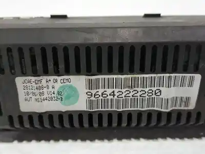 Pezzo di ricambio per auto di seconda mano display multifunzione per citroen jumpy hdi 90 27 l1h1 furg. riferimenti oem iam 9664222280 6155ch 281214888a
