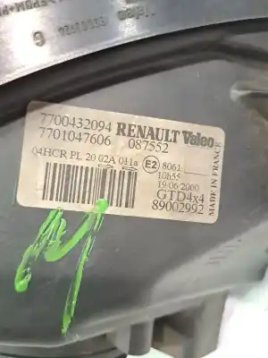Автозапчастина б/у ліва фара для renault scenic (ja..) 1.9 dci authentique посилання на oem iam 260608873r  7700432094