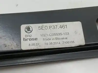Автозапчастина б/у регулятор вікна передній лівий для skoda octavia combi (5e5) 1.6 tdi dpf посилання на oem iam 5e0837461 s850202099 0130822717