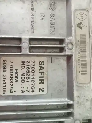 Second-hand car spare part ecu engine control for renault clio ii fase ii (b/cb0) 1.2 oem iam references 7700112764