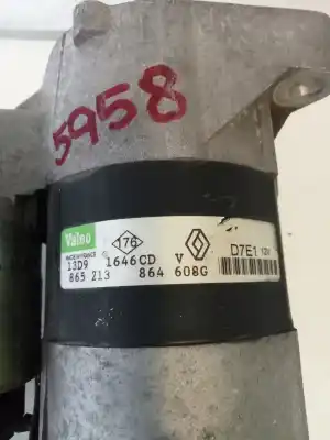 Second-hand car spare part starter motor for renault clio ii fase ii (b/cb0) 1.2 oem iam references 865213864608g