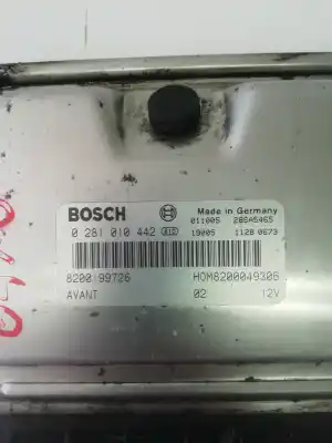 Second-hand car spare part ecu engine control for renault scenic (ja..) 1.9 dti diesel 80 cv / 59 kw oem iam references 8200199726