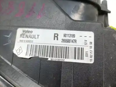 Автозапчастина б/у правий ліхтар для dacia sandero 1.0 12v cat посилання на oem iam 265506147r  90113189