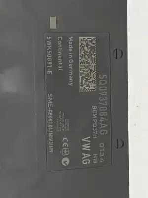 Second-hand car spare part electronic module for skoda octavia combi (5e5) 1.6 tdi dpf oem iam references 5q0937084ag 5wk50891 bcmpq37h, a2c53394288