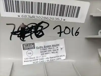 Автозапчасти б/у передние молдинги за skoda octavia combi (5e5) 1.6 tdi dpf ссылки oem iam 5e0867233 2e00951952 , 5e0867233234 683wr302862035j
