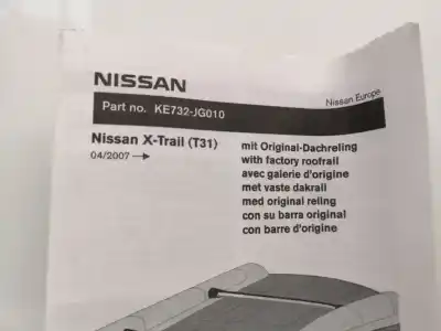 Recambio de automóvil de segunda mano de portaequipajes para nissan qashqai (j10) acenta referencias oem iam ke732jg010  