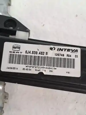 Автозапчастина б/у регулятор скла заднього правого для seat ibiza iv (6j5, 6p1) 1.2 посилання на oem iam 6j4839462b  6j4839462c