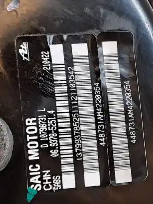 Pezzo di ricambio per auto di seconda mano servo freio per mg ehs * riferimenti oem iam 10798731  