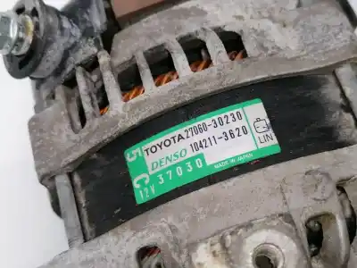 Second-hand car spare part ALTERNATOR for TOYOTA HILUX (GUN1) DOBLE CABINA DLX 4X4 149 CV / 110 KW OEM IAM references 2706030230  