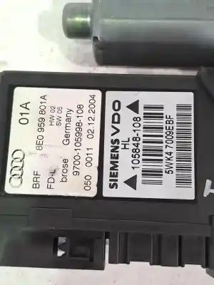 Автозапчастина б/у двиг скла задне ліво для audi a4 b7 (8ec) 3.0 tdi quattro посилання на oem iam 8e0959801e  8e0959801a