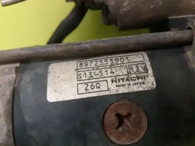 Second-hand car spare part STARTER MOTOR for ISUZU TROOPER I TODO TERRENO, ABIERTA (UBS) 2.3 (UBS16) OEM IAM references 8972553901  