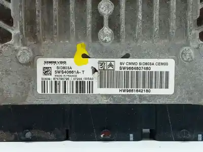 Автозапчастина б/у ебу контролер двигуна для citroen jumpy hdi 120 27 l1h1 furg. посилання на oem iam 5ws40661a  sw9664807480