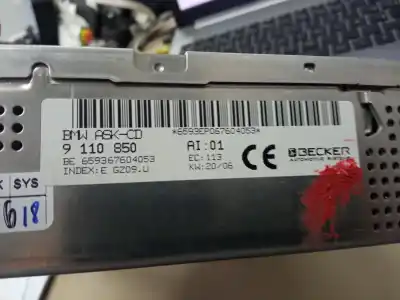 Peça sobressalente para automóvel em segunda mão sistema de áudio / rádio cd por bmw serie 7 (e65/e66) 740i referências oem iam 9110850
