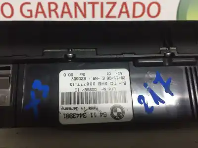 Peça sobressalente para automóvel em segunda mão comando de sofagem (chauffage / ar condicionado)  por bmw x3 (e83) 3.0d referências oem iam 64113443981