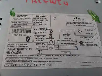 Second-hand car spare part AUDIO SYSTEM / RADIO CD for FIAT TALENTO KOMBI (296)  OEM IAM references 281156175R  