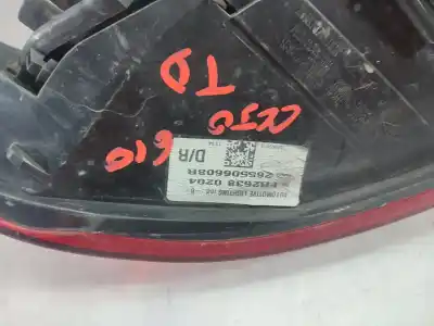 Second-hand car spare part right tailgate light for renault clio iv dynamique oem iam references 265506608r  