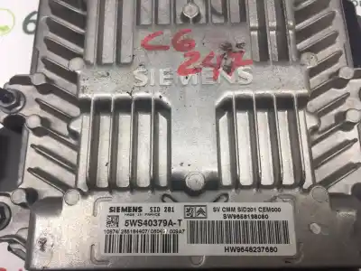Second-hand car spare part ecu engine control for citroen c6 exclusive oem iam references 5ws40379a t  