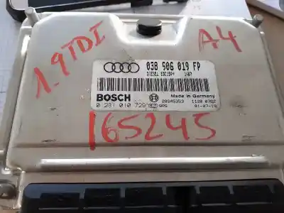 Pezzo di ricambio per auto di seconda mano CENTRALINA MOTORE per AUDI A4 B6 (8E2)  Riferimenti OEM IAM 038906019FP  