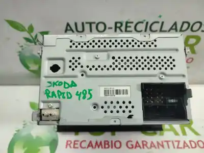 Second-hand car spare part audio system / radio cd for skoda rapid active oem iam references 5j0035161e