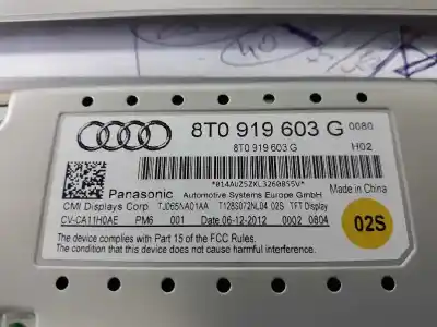 Автозапчастина б/у gps навігаційна система для audi a4 b8 (8k2) 2.0 tdi посилання на oem iam 8t0035769c  