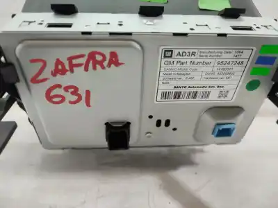 Peça sobressalente para automóvel em segunda mão DISPLAY GPS / MULTIMÍDIA por OPEL ZAFIRA TOURER  Referências OEM IAM 95247248  