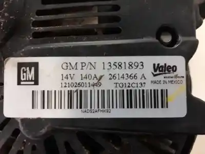 Second-hand car spare part alternator for opel corsa d expression oem iam references 16581893  