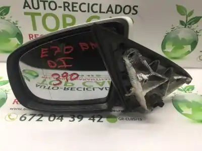 Peça sobressalente para automóvel em segunda mão espelho retrovisor esquerdo por bmw x5 (e70) xdrive30d referências oem iam   