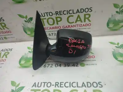 Peça sobressalente para automóvel em segunda mão espelho retrovisor esquerdo por dacia sandero comfort referências oem iam   
