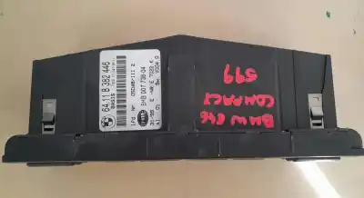 Second-hand car spare part heating / air conditioning control panel for bmw 3 compact (e46) 316 ti oem iam references 64118382446