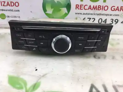 Second-hand car spare part audio system / radio cd for citroen c-elysée millenium 72 cv / 53 kw oem iam references 98041965