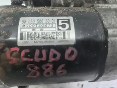 Автозапчасти б/у двигатель запускается за fiat scudo combi (272) panorama executive l1h1 165 multijet (5 pl.) ссылки oem iam 98050586