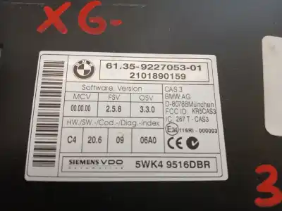 Pezzo di ricambio per auto di seconda mano modulo elettronico per bmw x6 (e71) xdrive40d riferimenti oem iam 9227053  