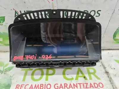 Second-hand car spare part multifunction display for bmw serie 7 (e65/e66) 740li 306 cv / 225 kw oem iam references 6582-6986301  