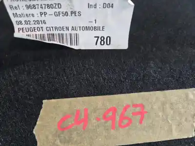 Second-hand car spare part parcel shelf for citroen c4 lim. live edition oem iam references 96874780  