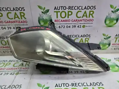 Second-hand car spare part left headlight for citroen c6 exclusive oem iam references 9660983380