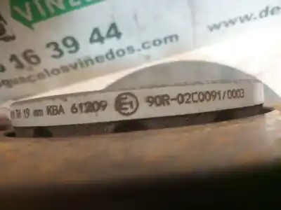 Автозапчасти б/у передний тормозной диск за audi a1 (8xk) cay ссылки oem iam 90r02c0091   Автозапчасти б/у передний тормозной диск за audi a1 (8xk) cay ссылки oem iam 90r02c0091