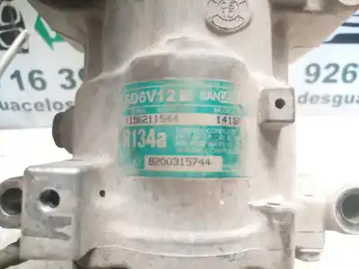 Pezzo di ricambio per auto di seconda mano compressore aria condizionata per renault clio ii fase ii (b/cb0) k9k714 riferimenti oem iam 8200315744  