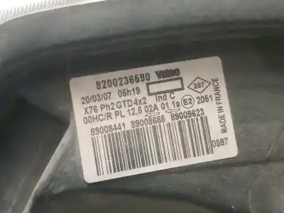 Автозапчастина б/у ліва фара для renault kangoo (f/kc0) k9k716 посилання на oem iam 8200236590  