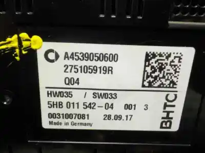 Автозапчасти б/у климат-контроль за smart forfour 0.9 turbo cat ссылки oem iam a4539050600 5hb011542 a4539050600