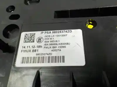 Second-hand car spare part multifunction switch for citroen ds5 2.0 hdi fap cat (rh02 / dw10cted4) oem iam references 98025374zd  98025374zd