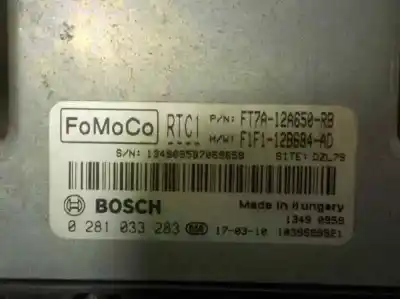 Second-hand car spare part ecu engine control for ford transit courier ambiente oem iam references 2059208 0281033283 ft7a12a650