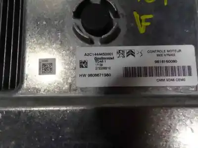 Second-hand car spare part ecu engine control for citroen c4 lim. 1.2 12v e-thp oem iam references 1612886780 9806671980 