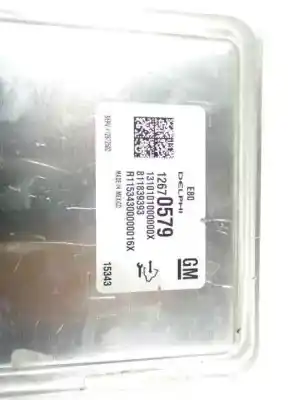 Автозапчастина б/у ебу контролер двигуна для opel astra k (b16) 1.4 turbo (68) посилання на oem iam 12672502  12670579