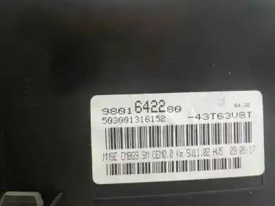 Pezzo di ricambio per auto di seconda mano pannello degli strumenti per peugeot partner kombi 1.6 16v hdi fap riferimenti oem iam   