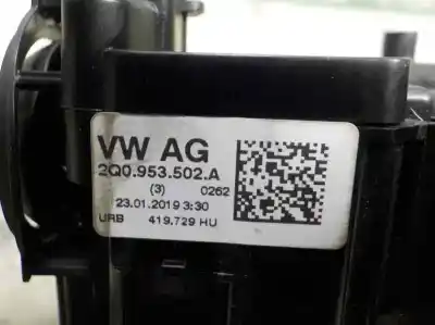 Second-hand car spare part indicator switch for skoda fabia 1.0 mpi oem iam references 2q0953502aigi  2q0953521ae