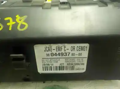 Second-hand car spare part multifunction display for citroen c4 lim. 1.2 12v e-thp oem iam references 9804493780  9804493780